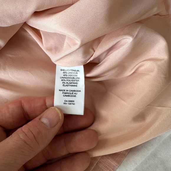 RW&Co. Women's Sleeveless LINEN Blend Mini Shift Dress Cottage Pink Size Medium - Picture 8 of 14